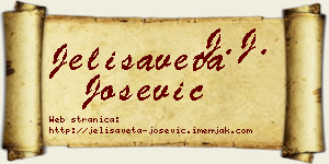 Jelisaveta Jošević vizit kartica